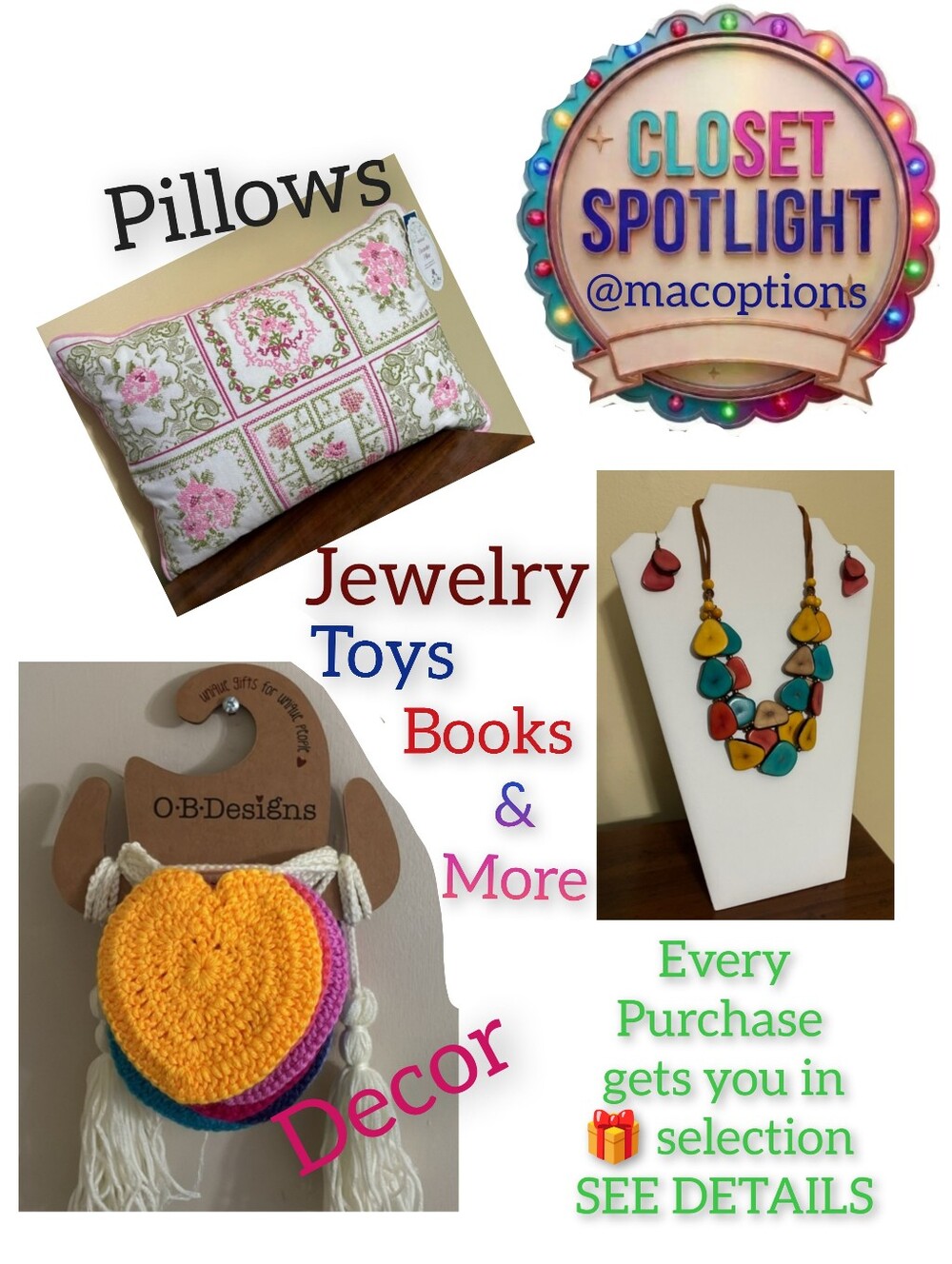 Shop Supporting Closets-Every Purchase =1 Entery for June 15th Gift Selection - Picture 2 of 4